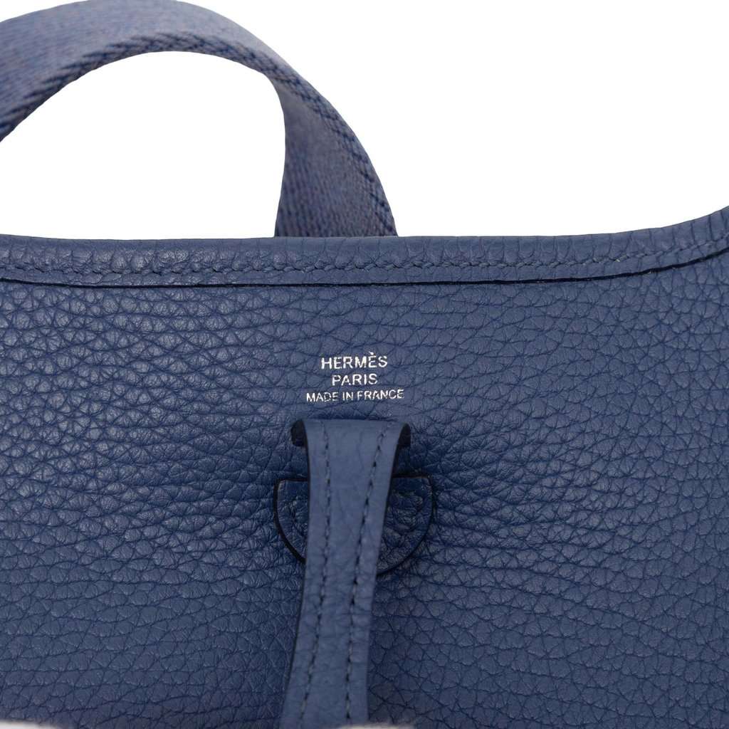 Hermès Clemence Evelyne 16 Amazone Blue Leather Very good condition - Box View