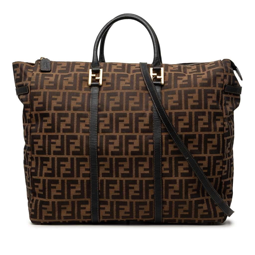 Fendi Zucca Canvas Satchel Brown Good condition - Front View