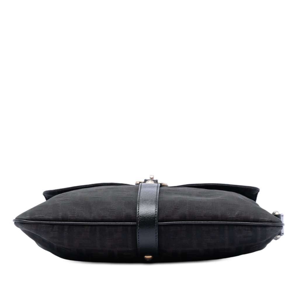 Fendi Zucca Canvas Chef Zip Crossbody Brown Very good - Inside View