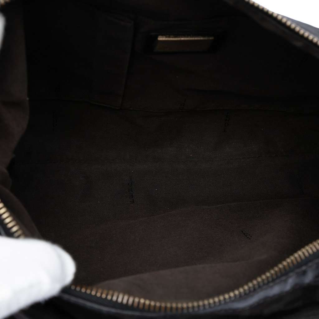 Fendi Zucca Canvas Chef Zip Crossbody Brown Very good - Model View