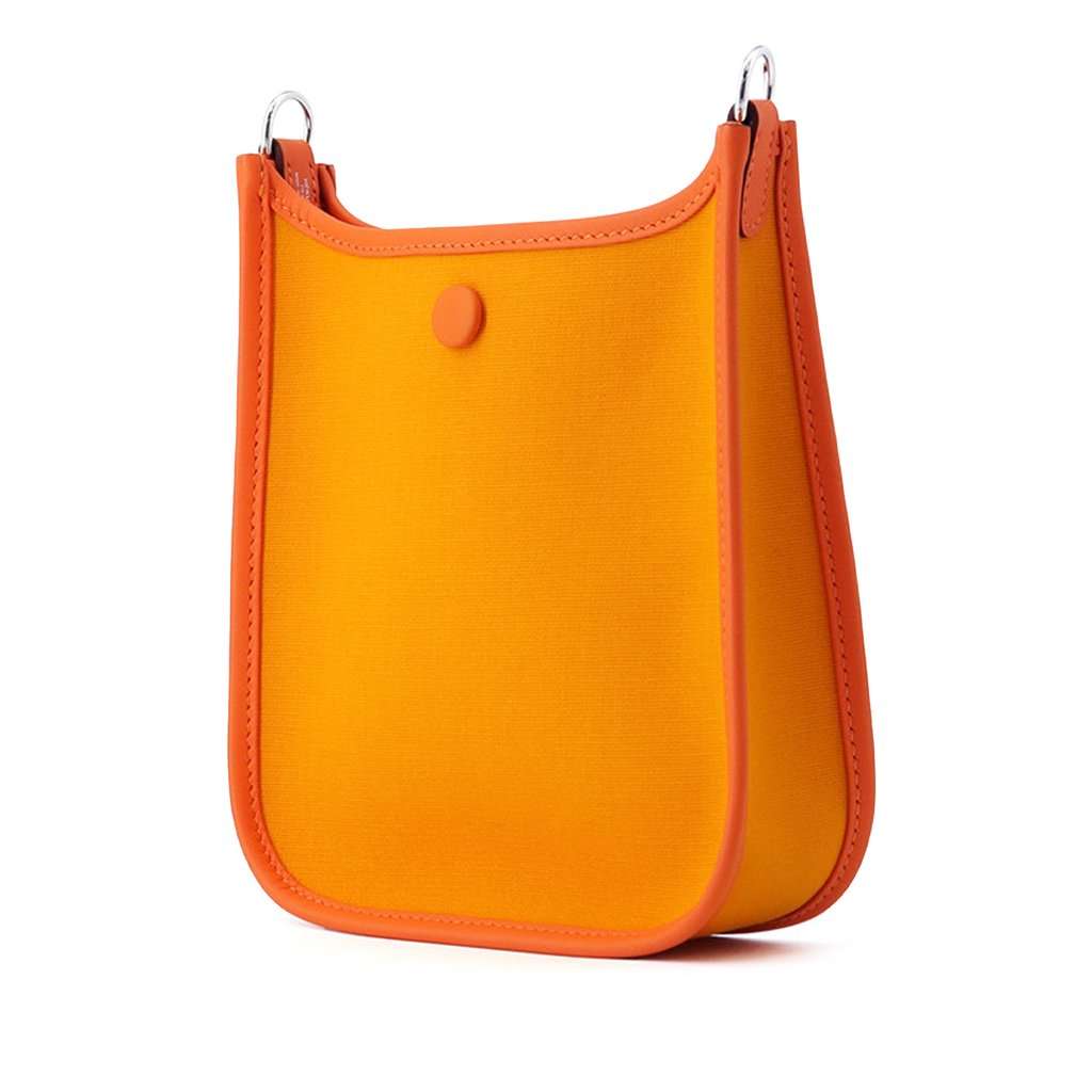 Hermès Toile Officier and Swift Neo Evelyne 16 Orange Very good - Back View