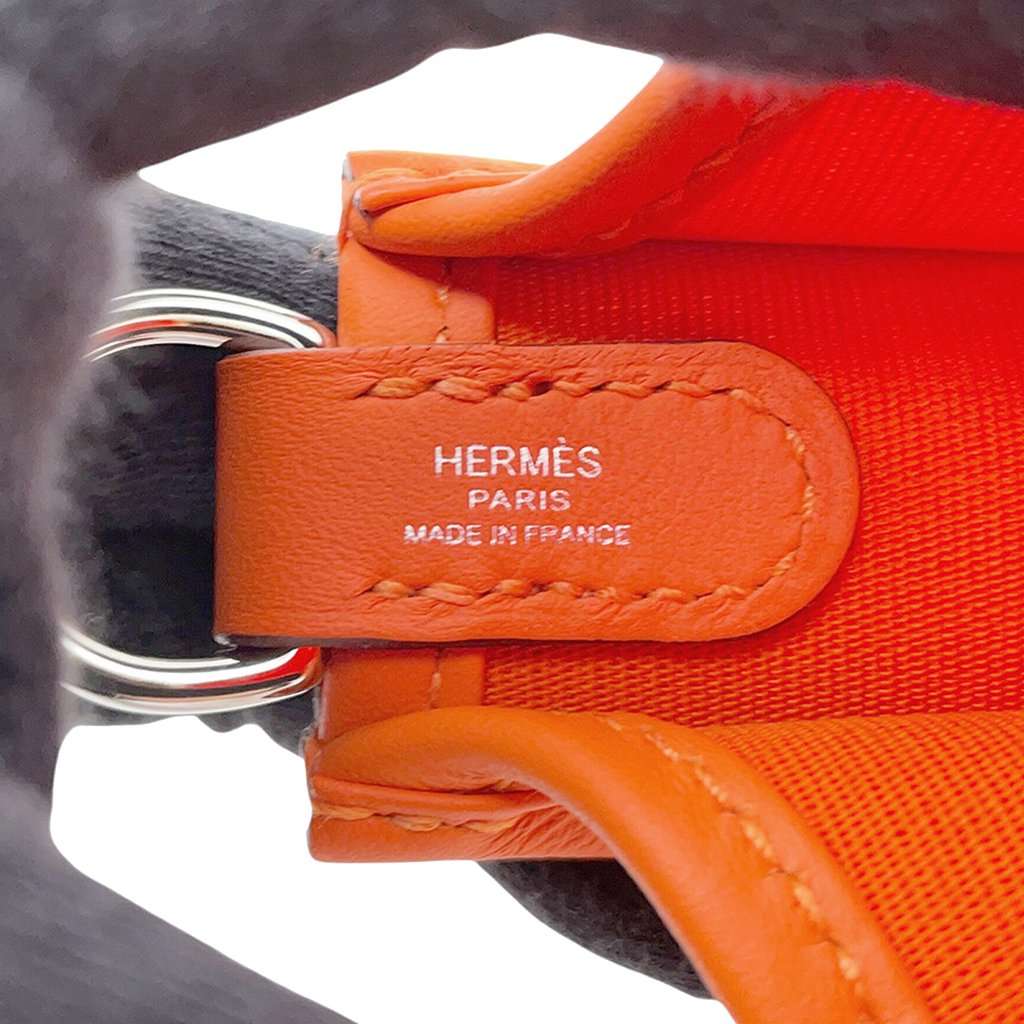 Hermès Toile Officier and Swift Neo Evelyne 16 Orange Very good - Box View