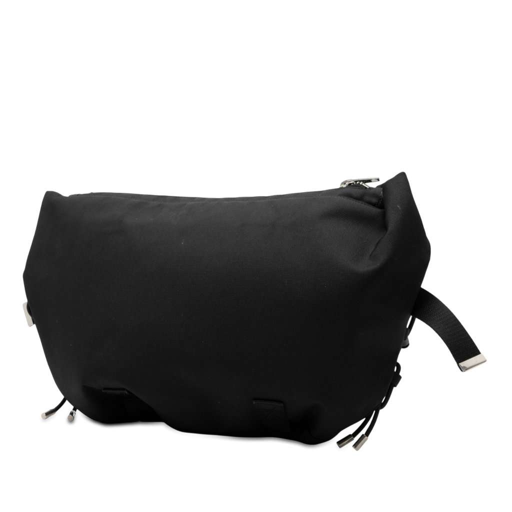 Celine Medium Nylon Logo Trekking Messenger Bag Black Very good - Back View