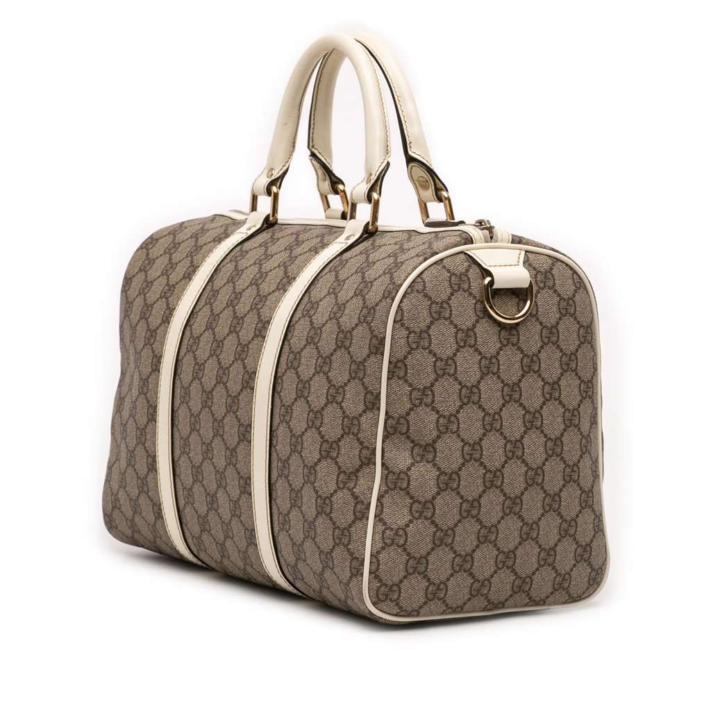 Gucci Medium GG Supreme Joy Boston Bag Beige Very good - Back View