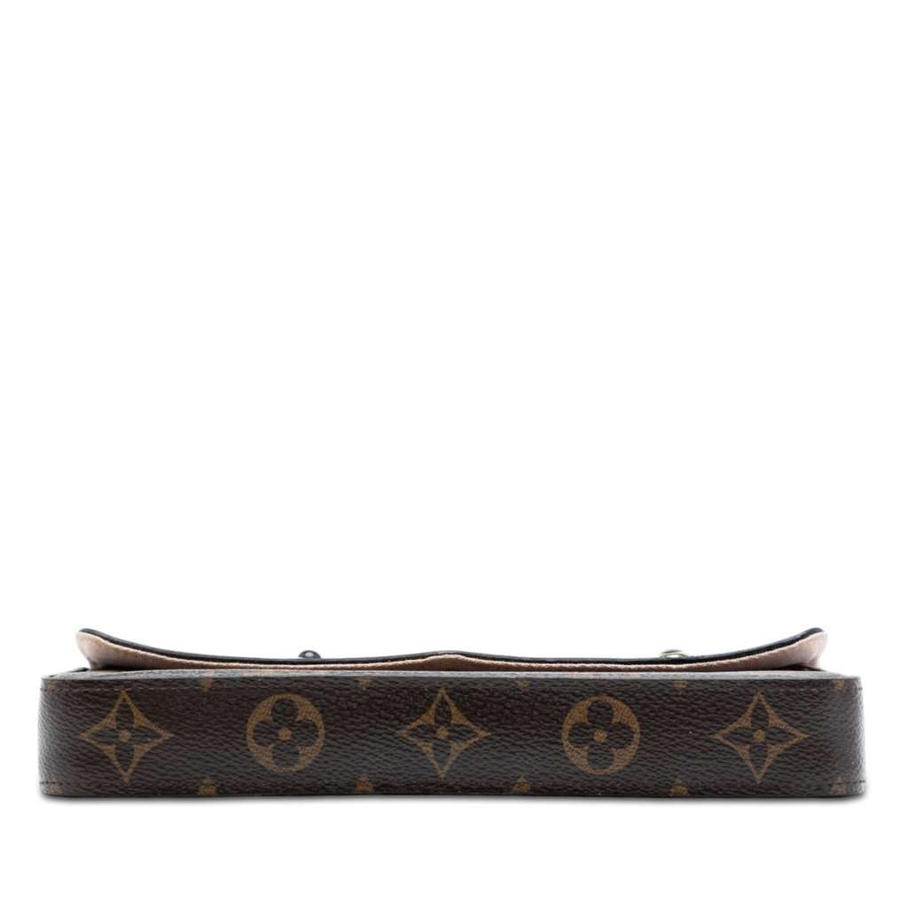Louis Vuitton Monogram Pochette Felicie Valentine Dog Brown Very good condition - Inside View