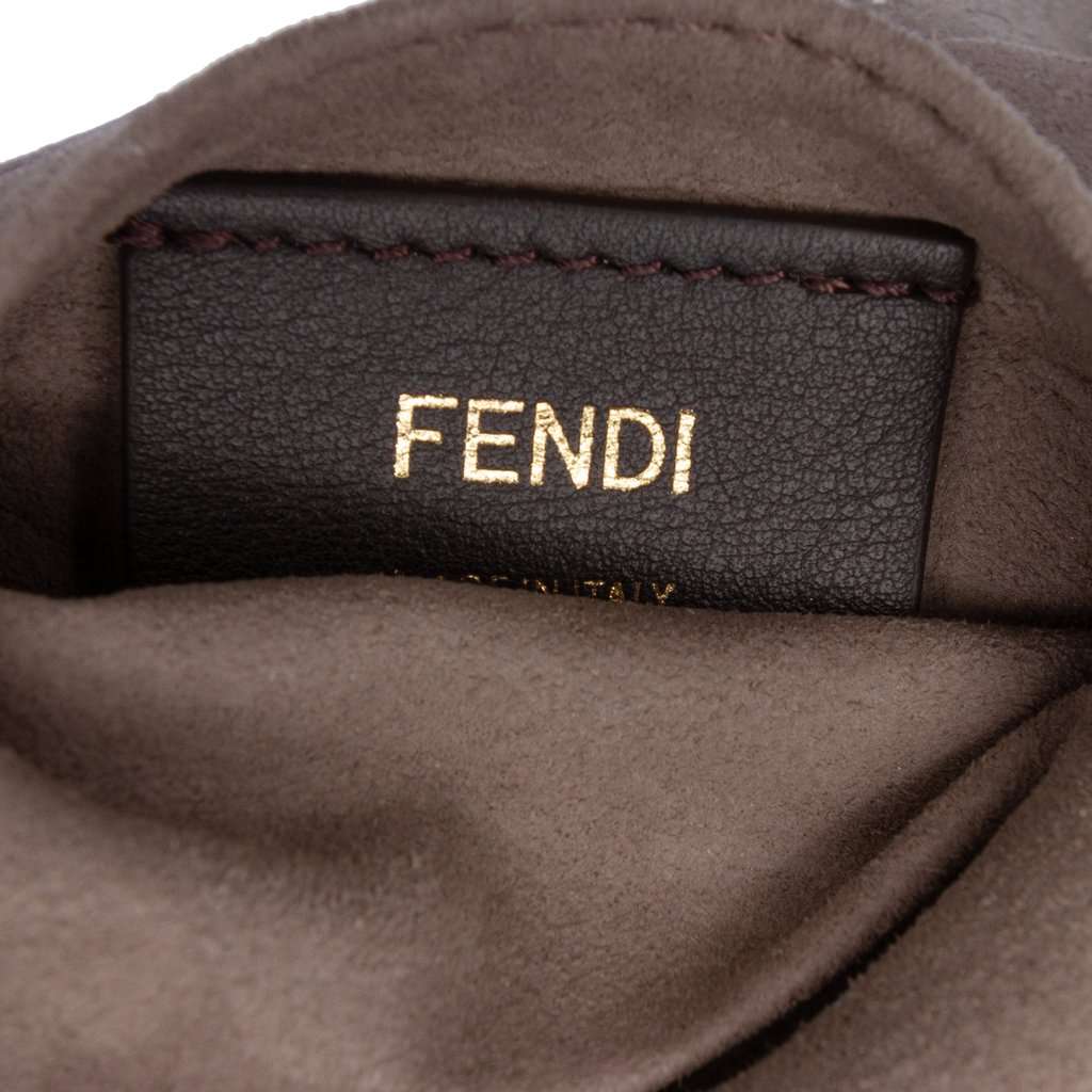 Fendi FF 1974 Embossed Leather Mon Tresor Bucket Bag Brown Leather Very good - Box View