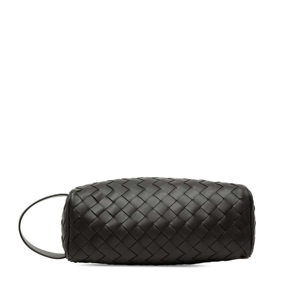 Bottega Veneta Nappa Intrecciato Travel Pouch Black Leather Very good condition - Inside View