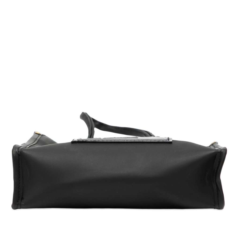 Fendi Mini Rubber FF Logo Shopper Tote Black Very good - Inside View