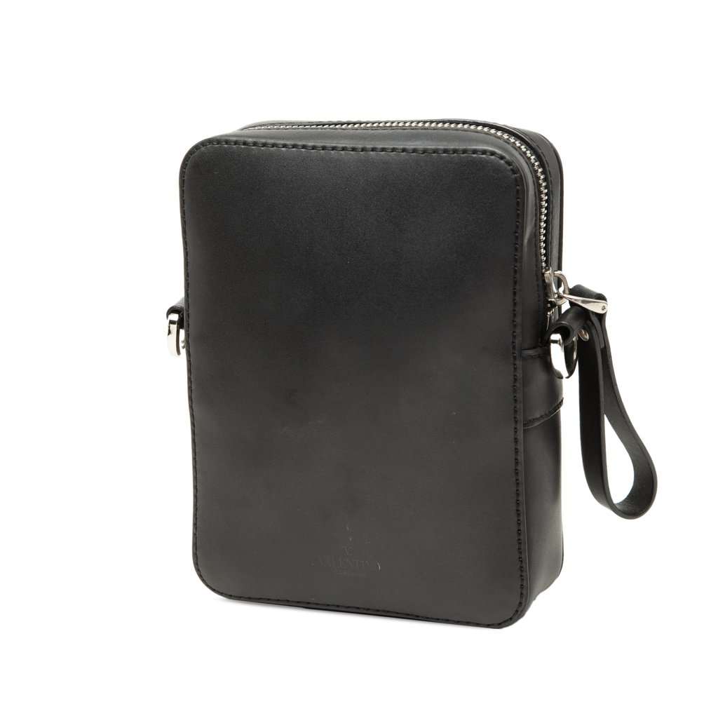 Valentino Small Leather VLTN Crossbody Black Leather Very good - Back View
