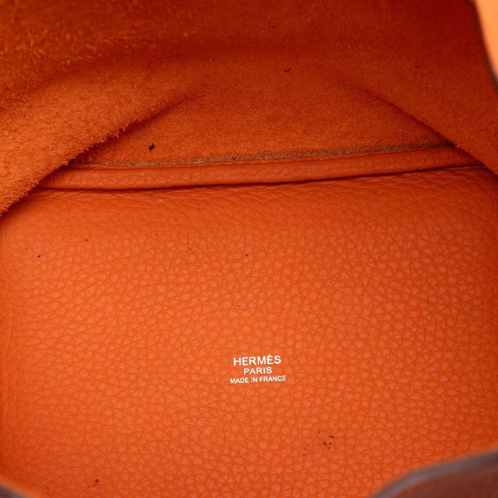 Hermès Clemence Picotin Lock 18 Orange Leather Very good condition - Model View