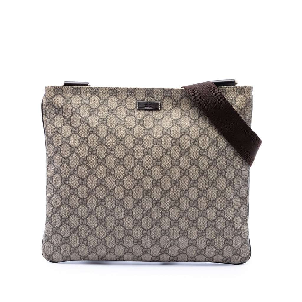 Gucci GG Supreme Crossbody Beige Very good - Front View