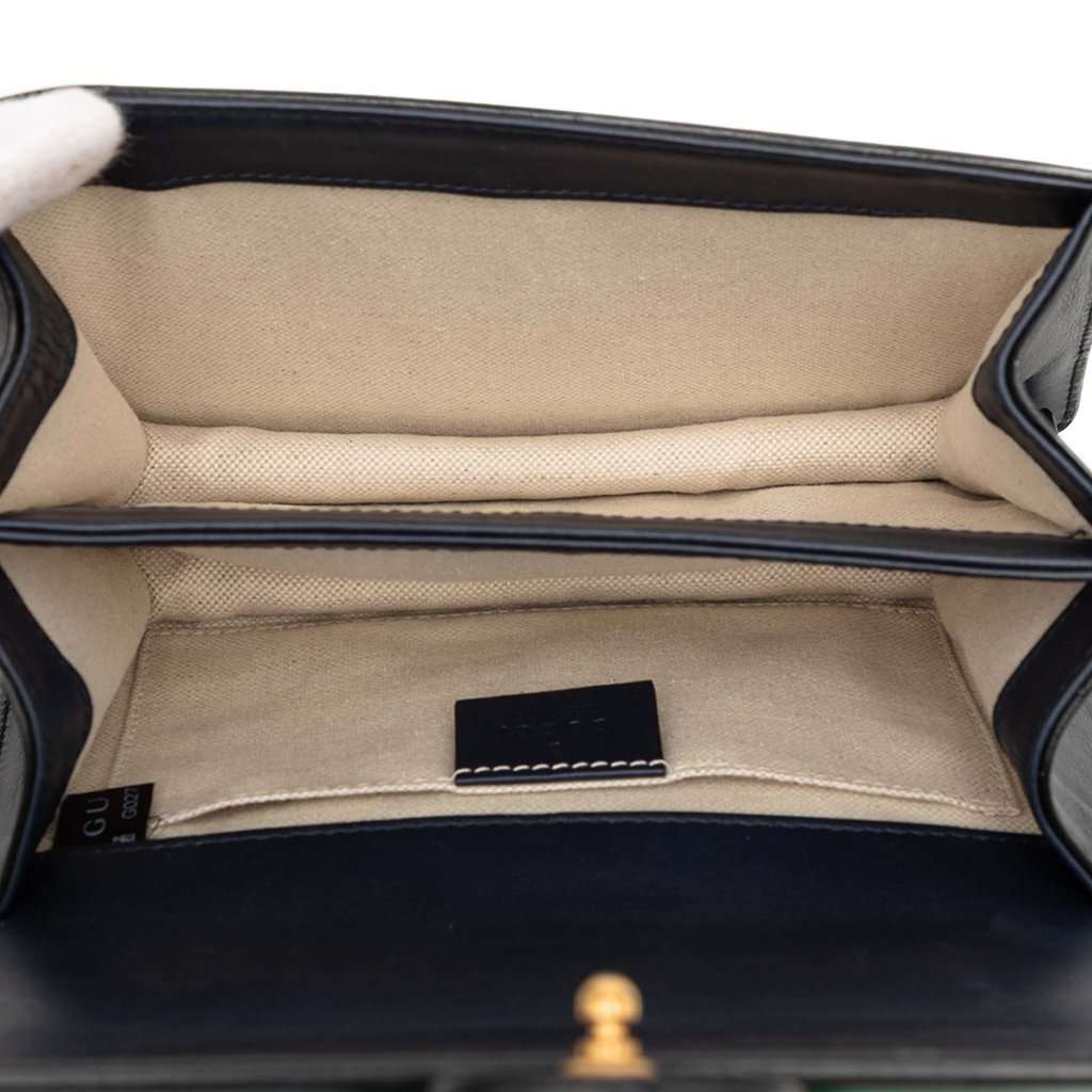 Gucci Mini Calfskin Web Bamboo Dionysus Satchel Blue Leather Very good condition - Model View