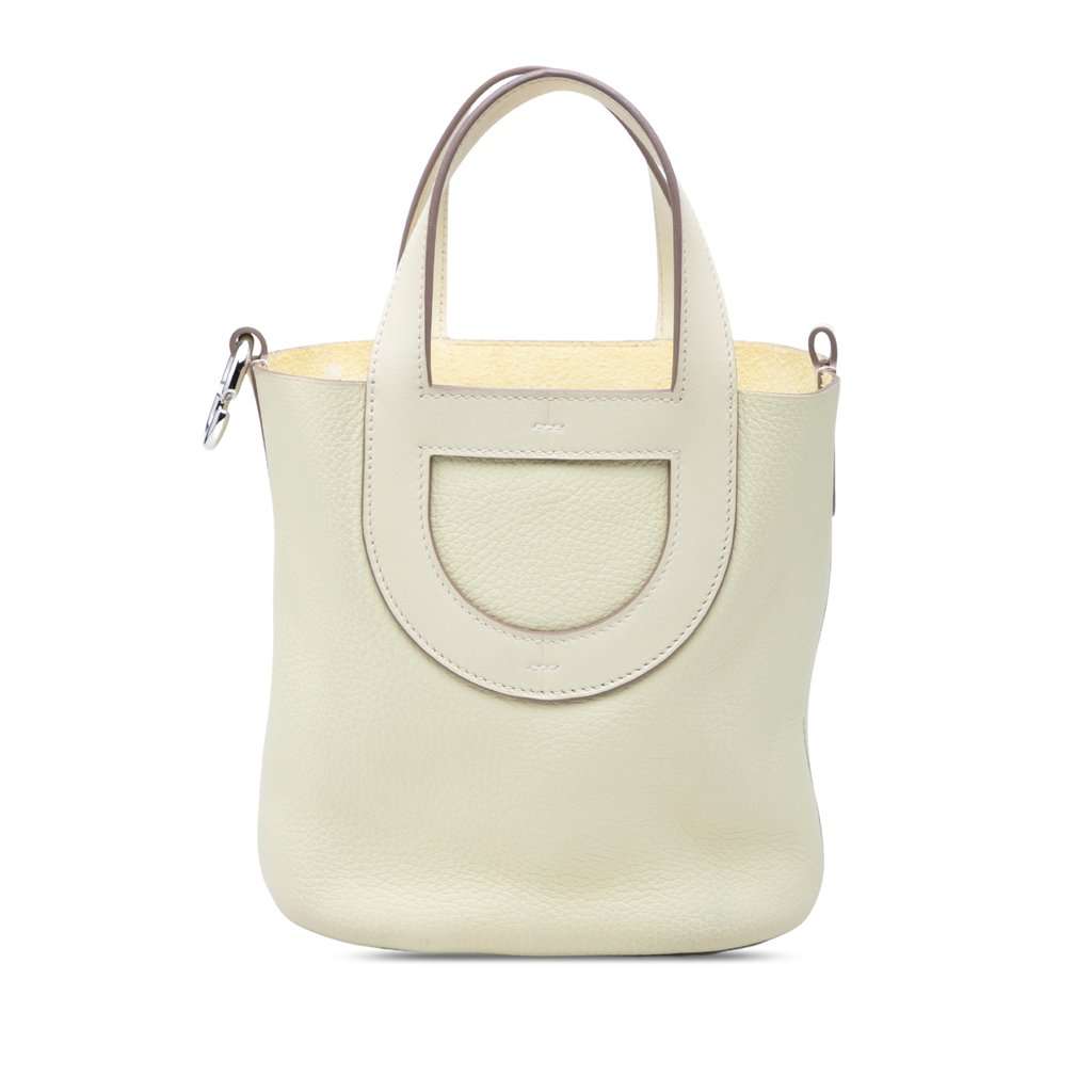 Hermès Clemence and Swift In The Loop 18 Yellow Leather Very good - Front View
