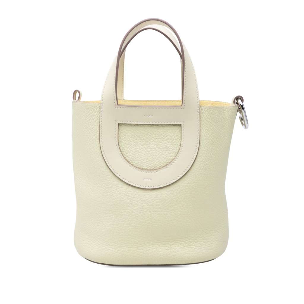 Hermès Clemence and Swift In The Loop 18 Yellow Leather Very good - Back View