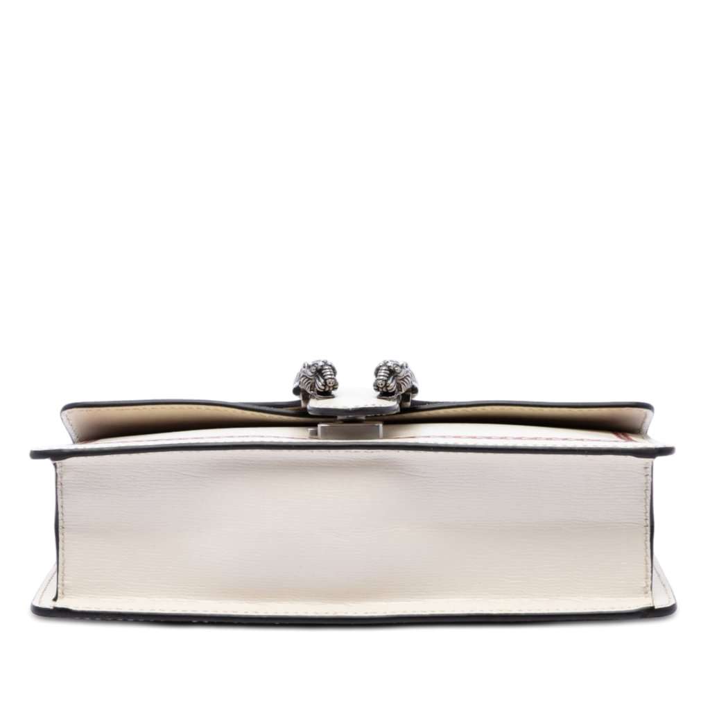 Gucci Medium Textured Calfskin Lunar New Year Dionysus Crossbody White Leather Very good - Inside View