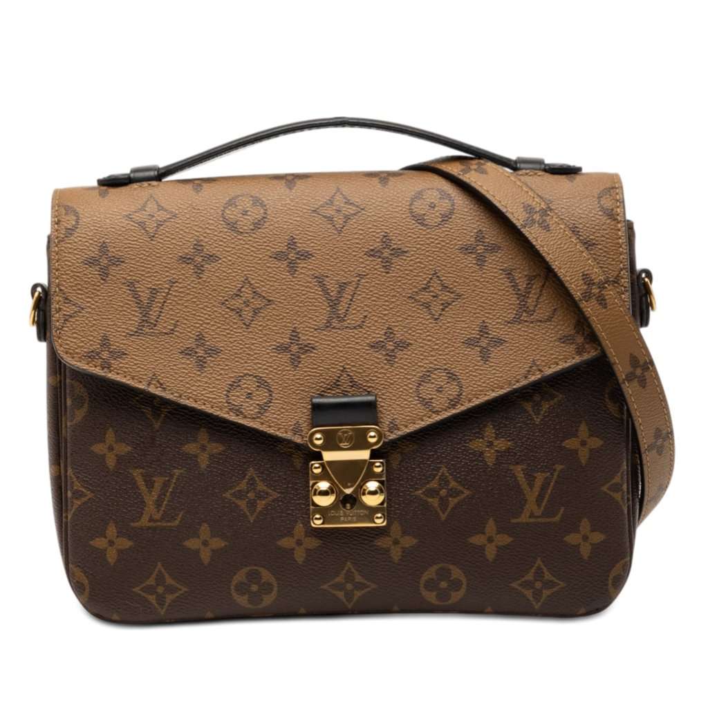 Louis Vuitton Monogram Reverse Pochette Metis Brown Very good - Front View