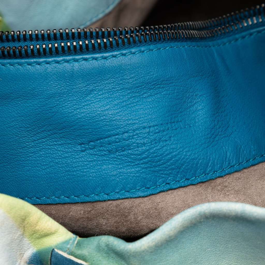 Bottega Veneta Nappa Intrecciato Aquilone Fortune Cookie Hobo Blue Leather Very good - Box View