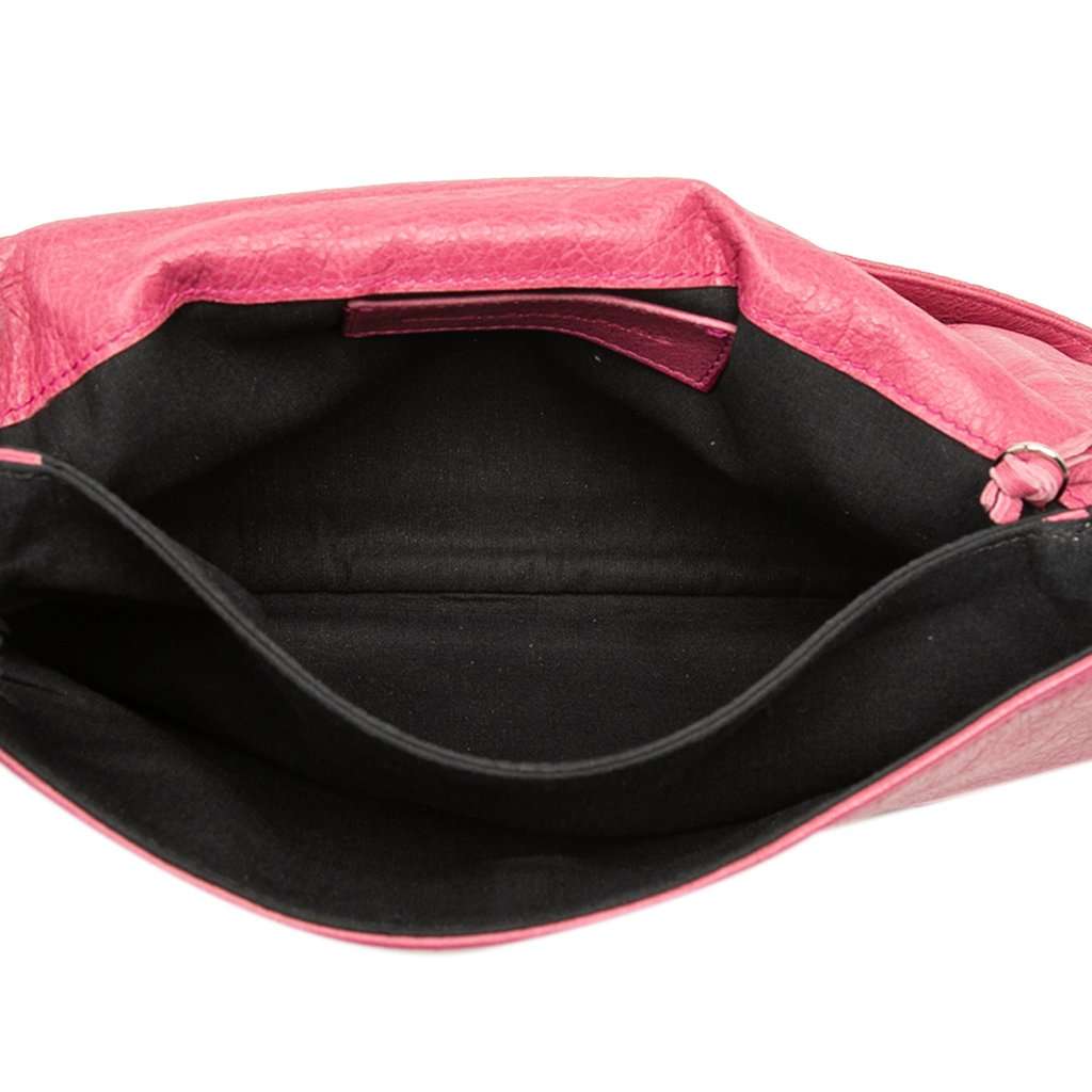 Balenciaga Lambskin Motocross Giant 12 Envelope Clutch Pink Leather Very good - Model View
