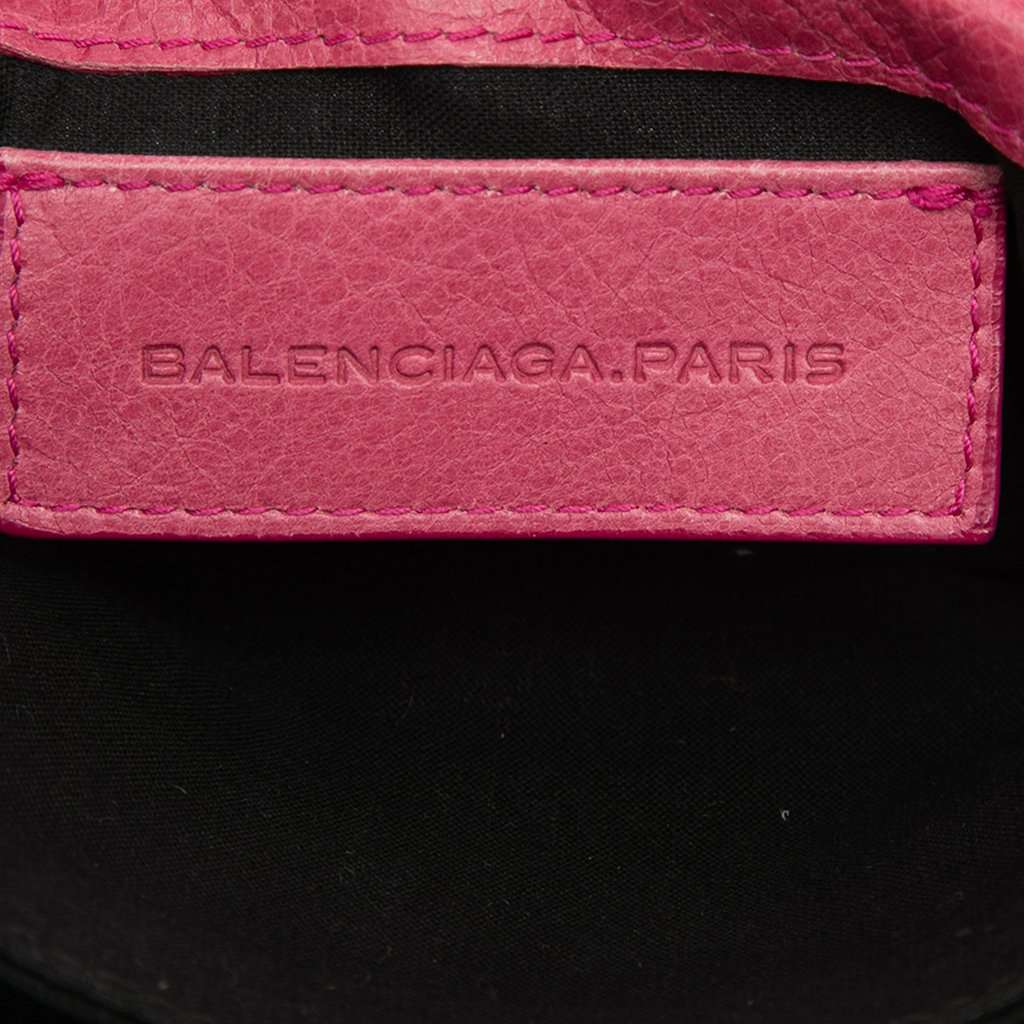Balenciaga Lambskin Motocross Giant 12 Envelope Clutch Pink Leather Very good - Box View