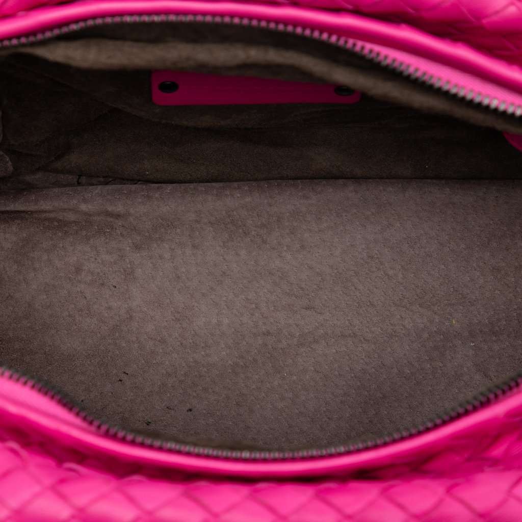 Bottega Veneta Nappa Intrecciato Cube Crossbody Pink Leather Very good condition - Model View