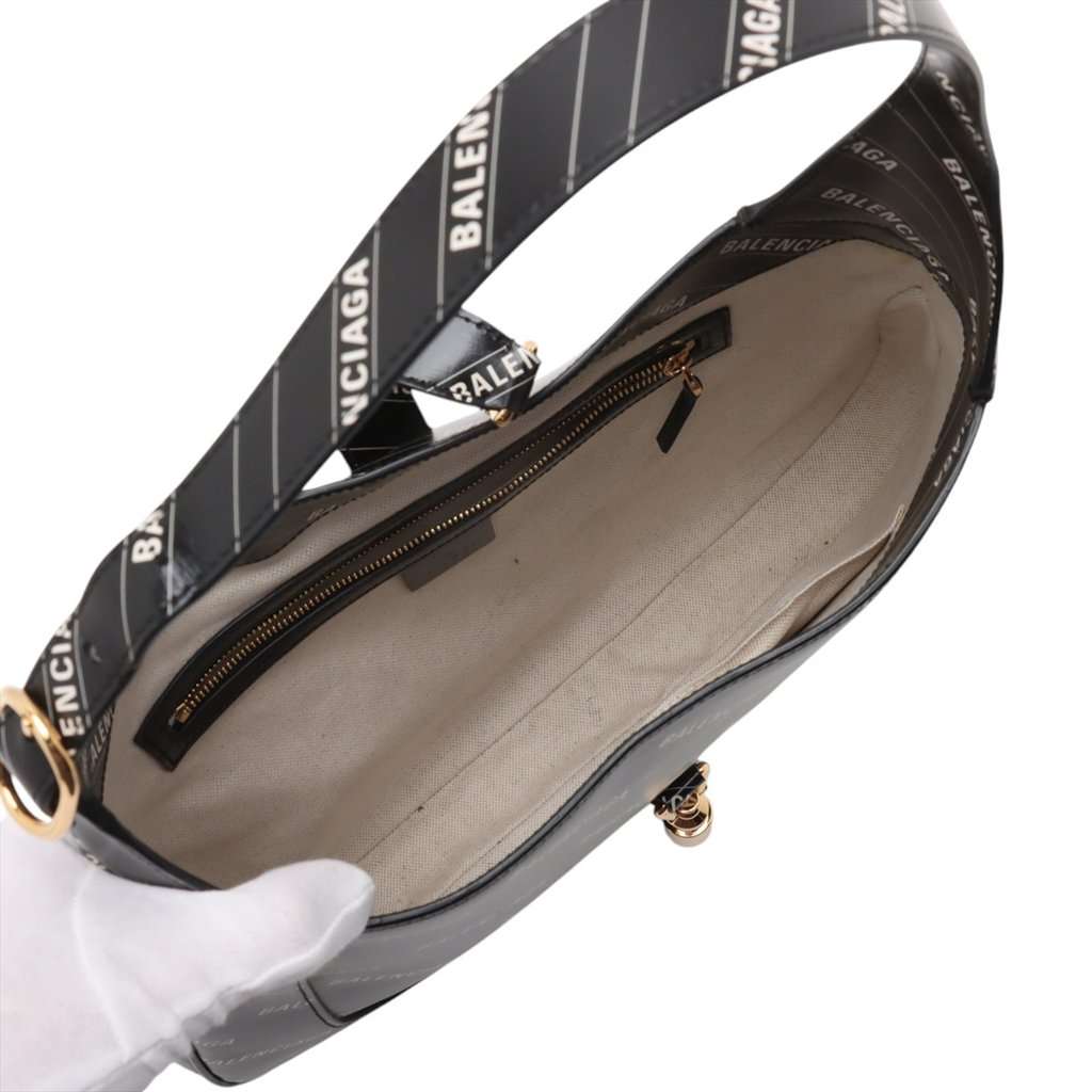 Gucci Balenciaga The Hacker Project Medium Calfskin Jackie 1961 Crossbody Black Leather Very good condition - Box View