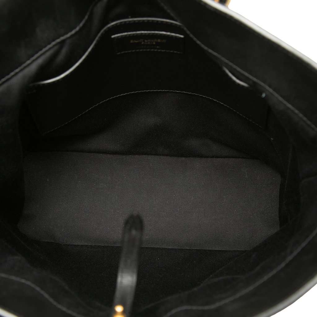 Saint Laurent Boucle Raffia Shopper Tote Beige Very good condition - Model View