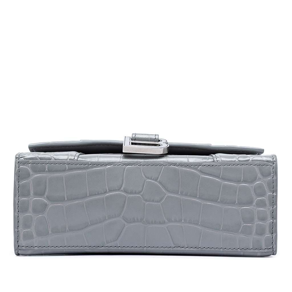 Balenciaga Croc Embossed Calfskin Hourglass Top Handle Bag XS MultiColor Leather Very good condition - Inside View