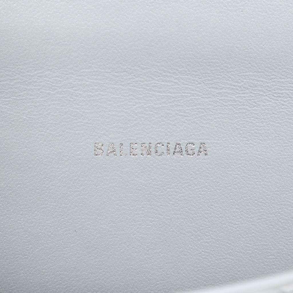 Balenciaga Croc Embossed Calfskin Hourglass Top Handle Bag XS MultiColor Leather Very good condition - Box View