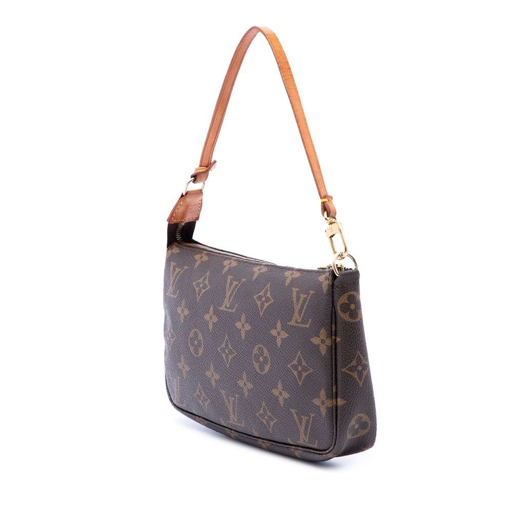 Louis Vuitton Monogram Pochette Accessoires Brown Very good - Back View