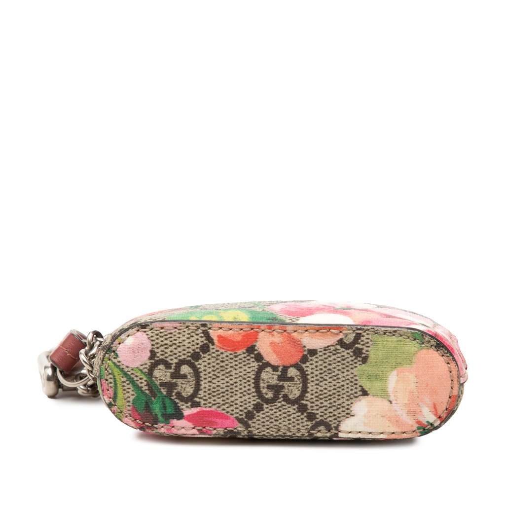 Gucci GG Supreme Blooms Chain Coin Pouch Beige Very good condition - Inside View