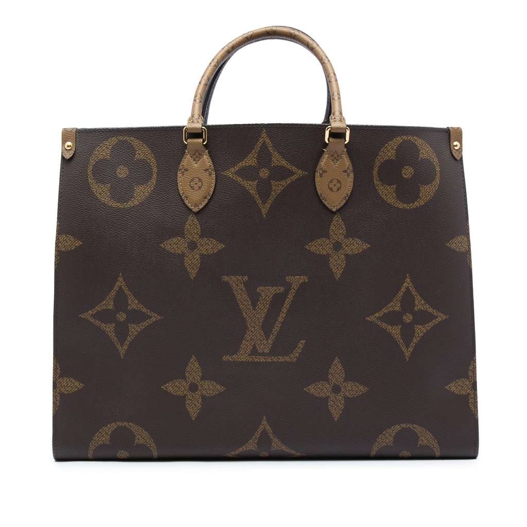 Louis Vuitton Monogram Reverse Giant OnTheGo GM Brown Very good - Front View