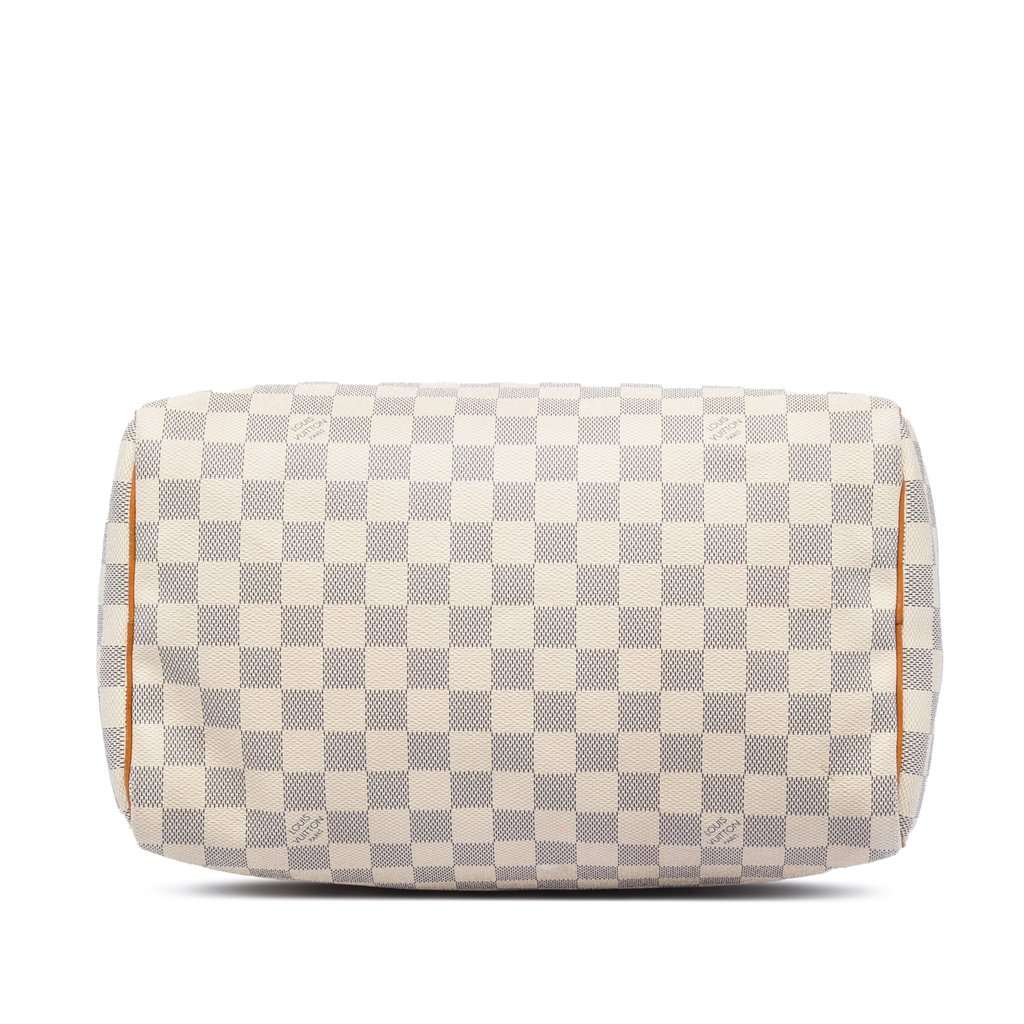 Louis Vuitton Damier Azur Speedy 30 White Very good - Inside View