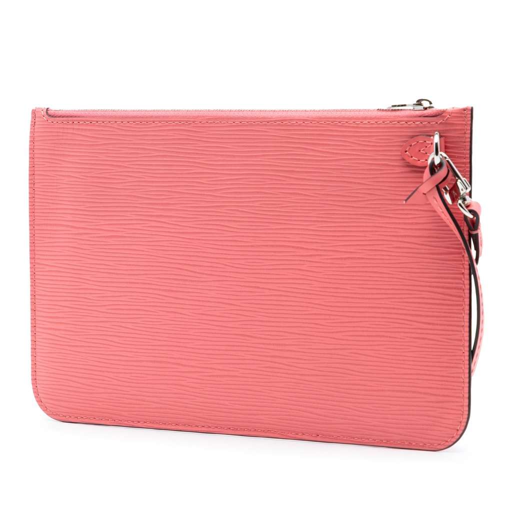 Louis Vuitton Epi Neverfull Pouch Pink Leather Very good condition - Back View