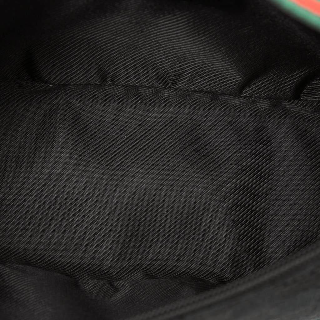 Gucci GG Canvas Web Boat Black Very good condition - Model View