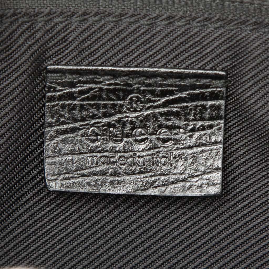 Gucci GG Canvas Web Boat Black Very good condition - Box View