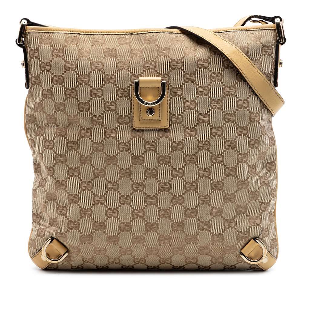 Gucci GG Canvas Abbey D Ring Crossbody Beige Very good condition - Front View
