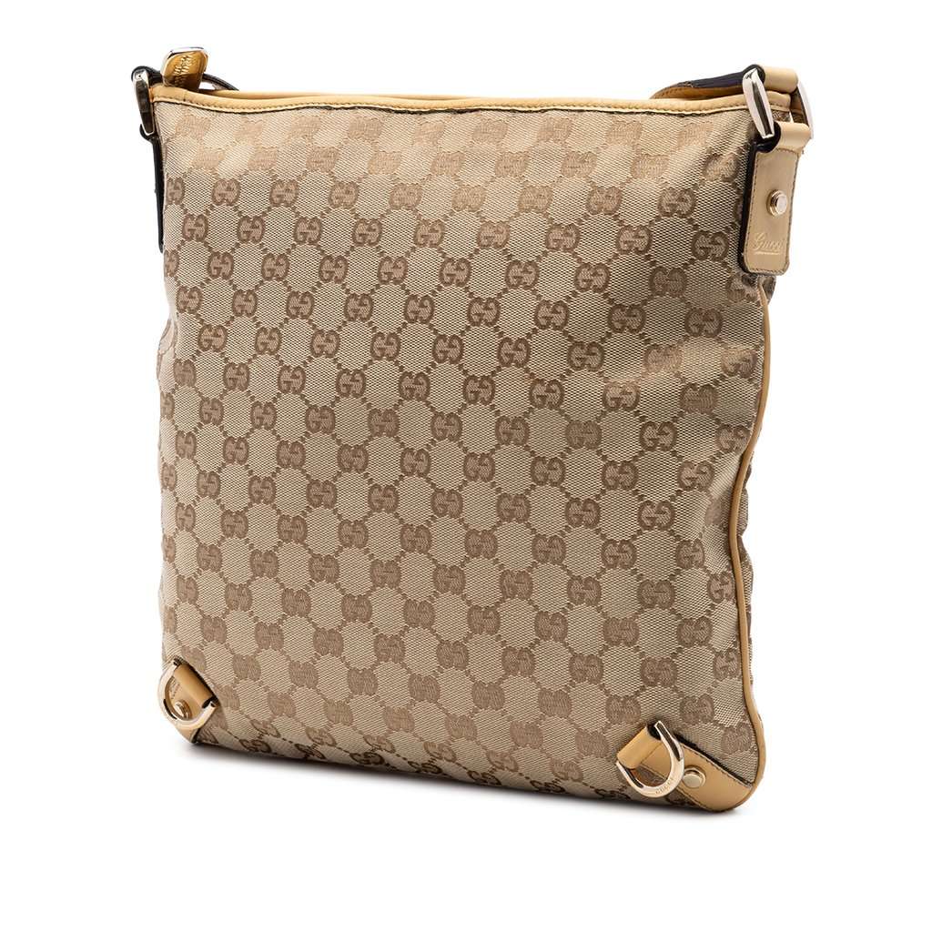 Gucci GG Canvas Abbey D Ring Crossbody Beige Very good condition - Back View