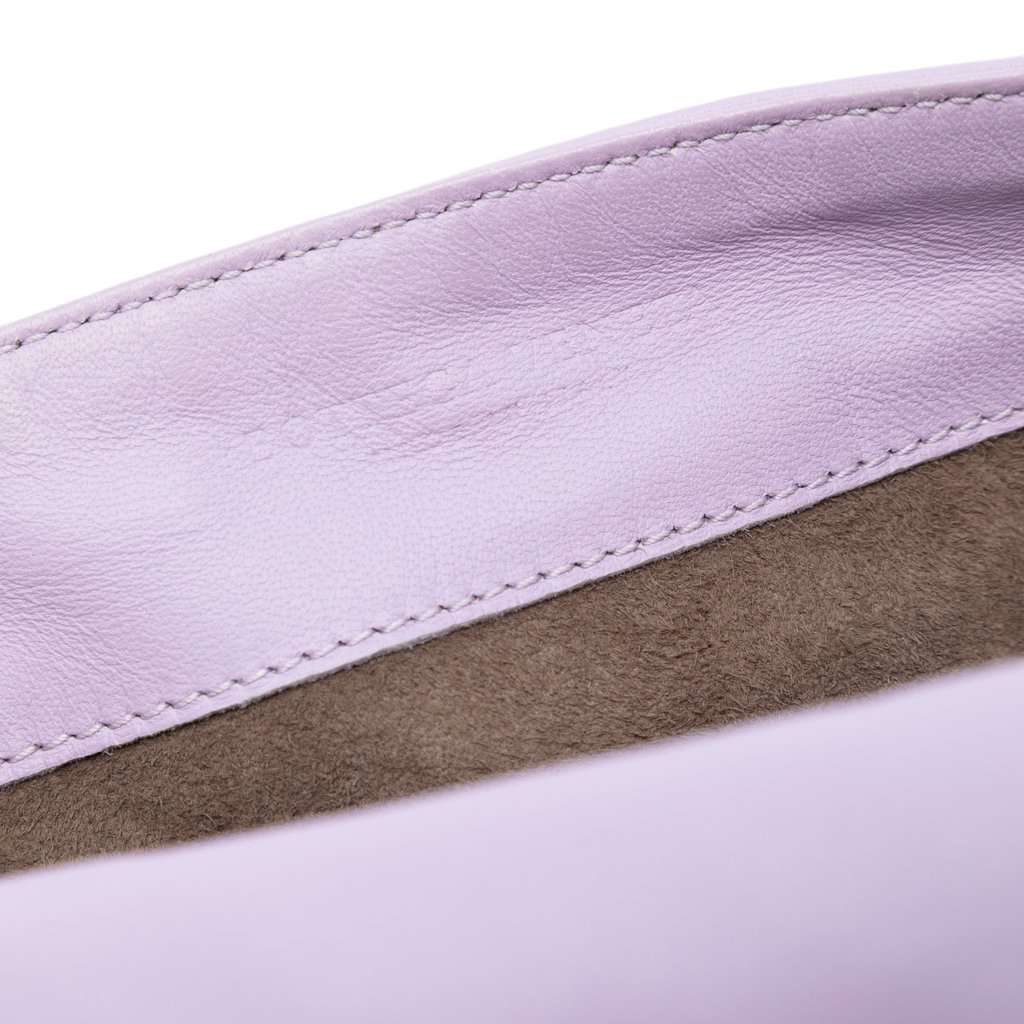 Bottega Veneta Nappa Intrecciato Flap Crossbody Purple Leather Very good condition - Box View