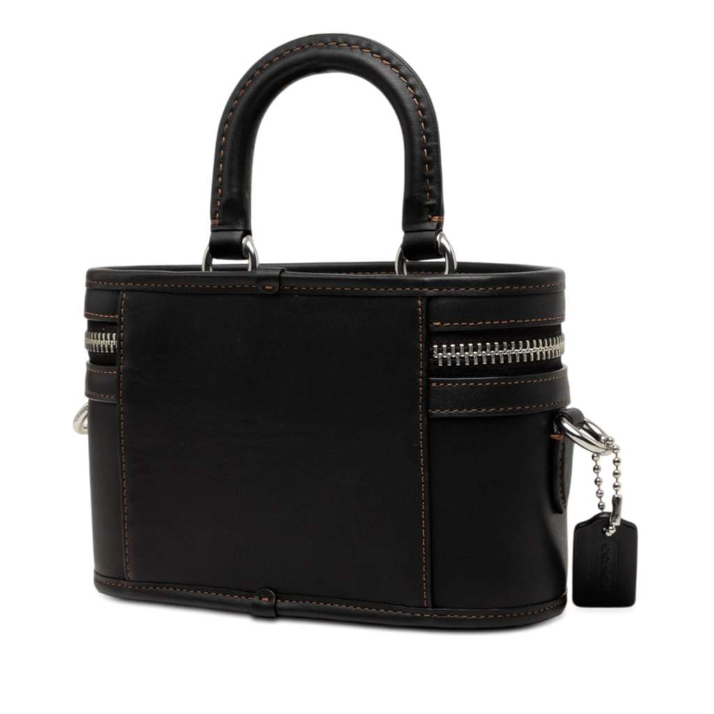 Coach Leather Trail Vanity Bag Black Leather Very good - Back View