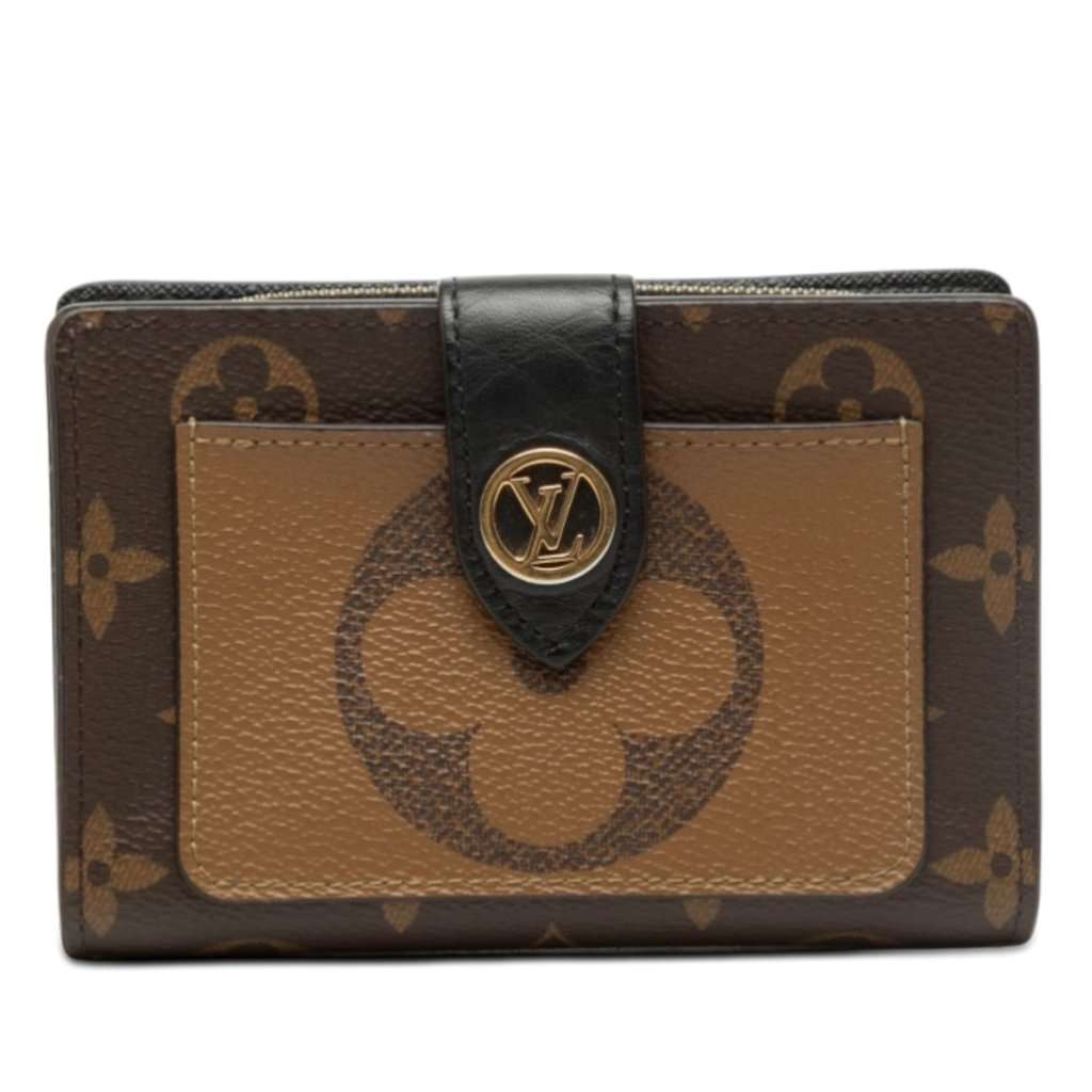 Louis Vuitton Monogram Giant Reverse Juliette Wallet Brown Very good - Front View