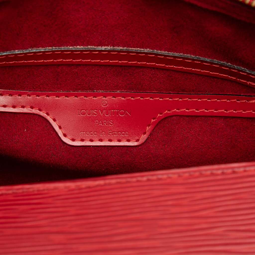 Louis Vuitton Epi Soufflot Red Leather Very good - Box View
