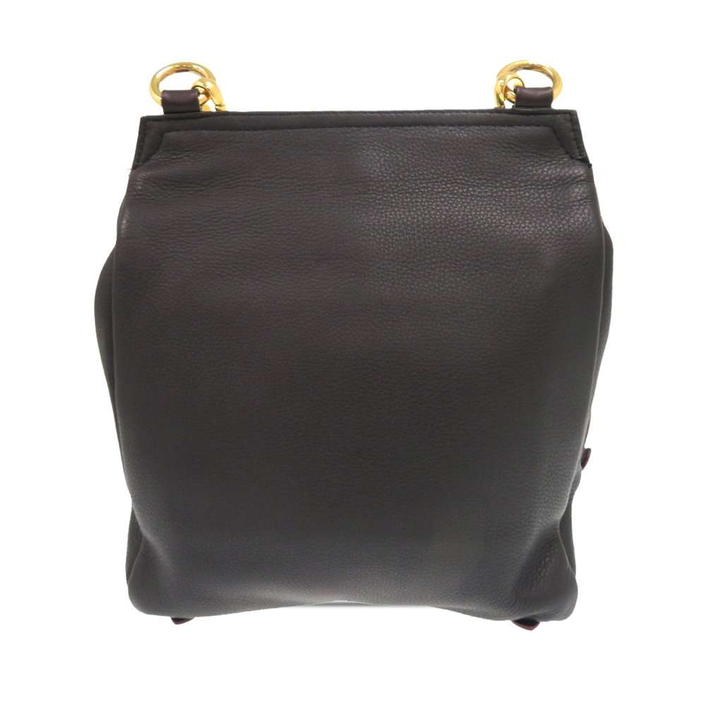 Burberry Leather Bridle Crossbody Brown Leather Very good - Back View