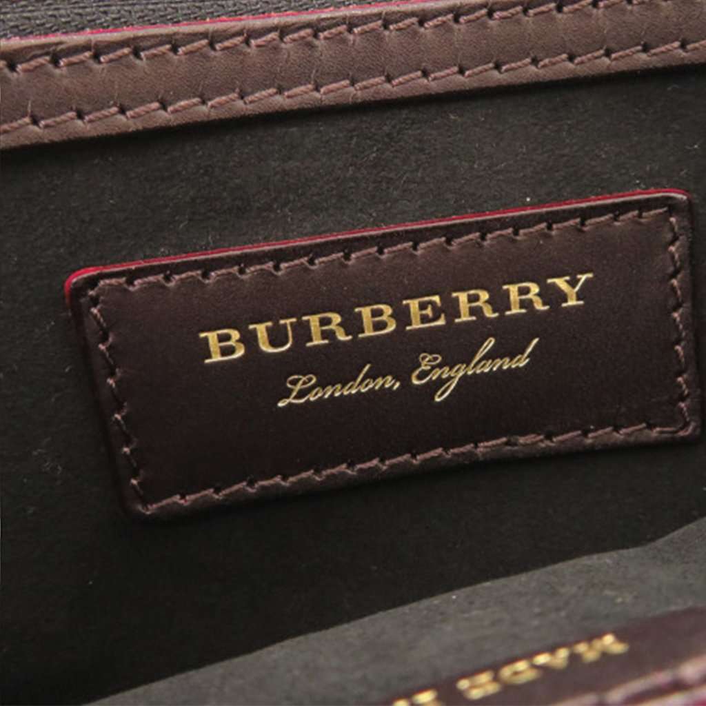 Burberry Leather Bridle Crossbody Brown Leather Very good - Box View