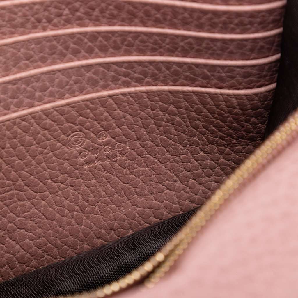 Gucci Leather Betty Wallet On Chain Pink Leather Very good condition - Box View