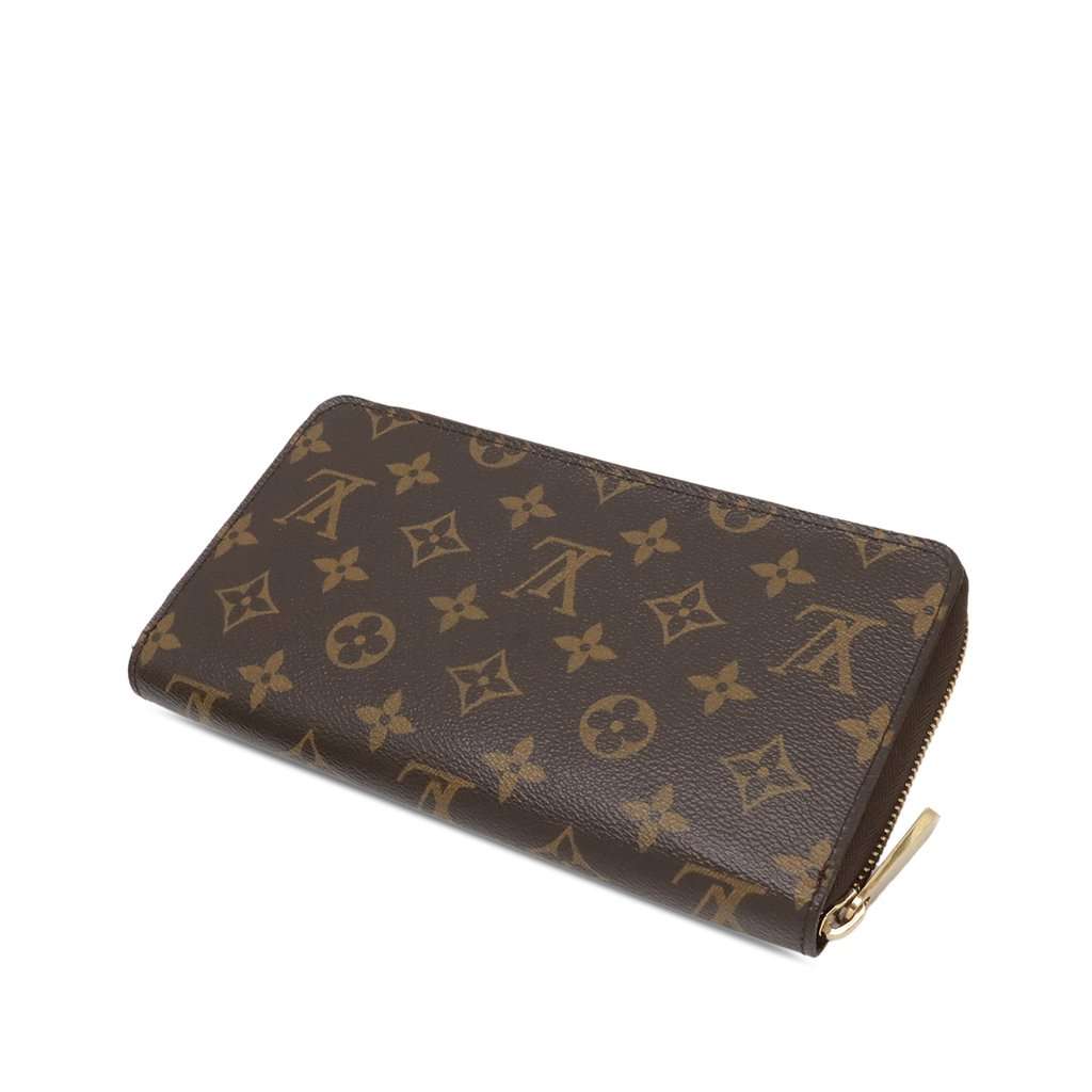 Louis Vuitton Monogram Zippy Organizer Wallet Brown Very good - Back View