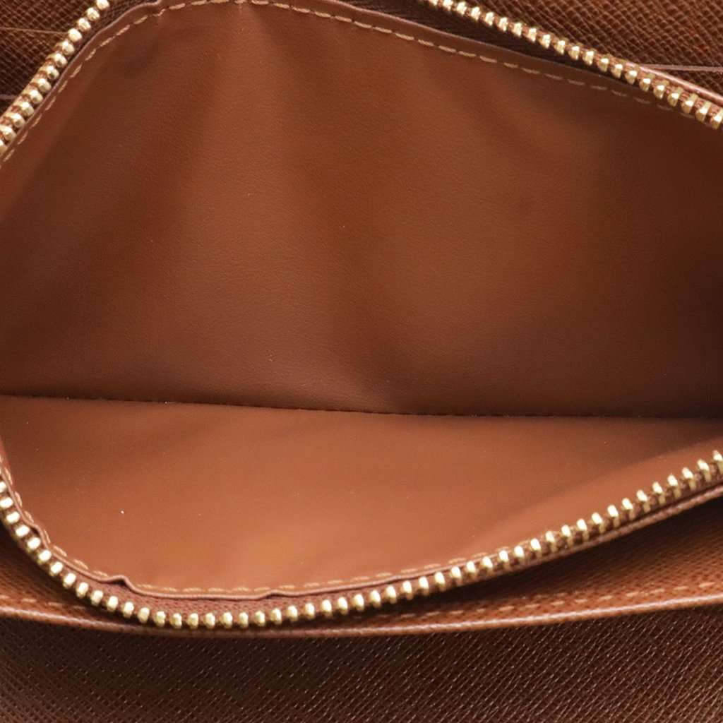 Louis Vuitton Monogram Zippy Organizer Wallet Brown Very good - Model View