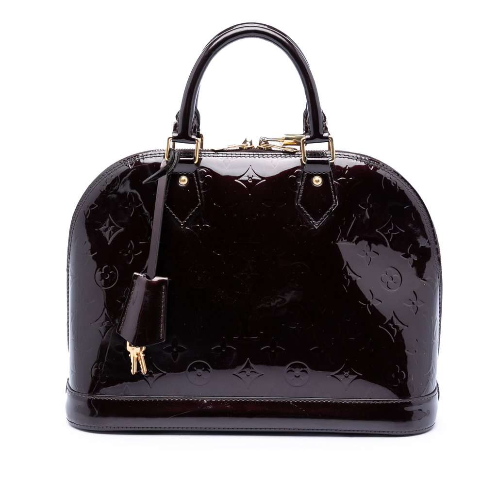Louis Vuitton Monogram Vernis Alma PM Purple Leather Very good condition - Front View