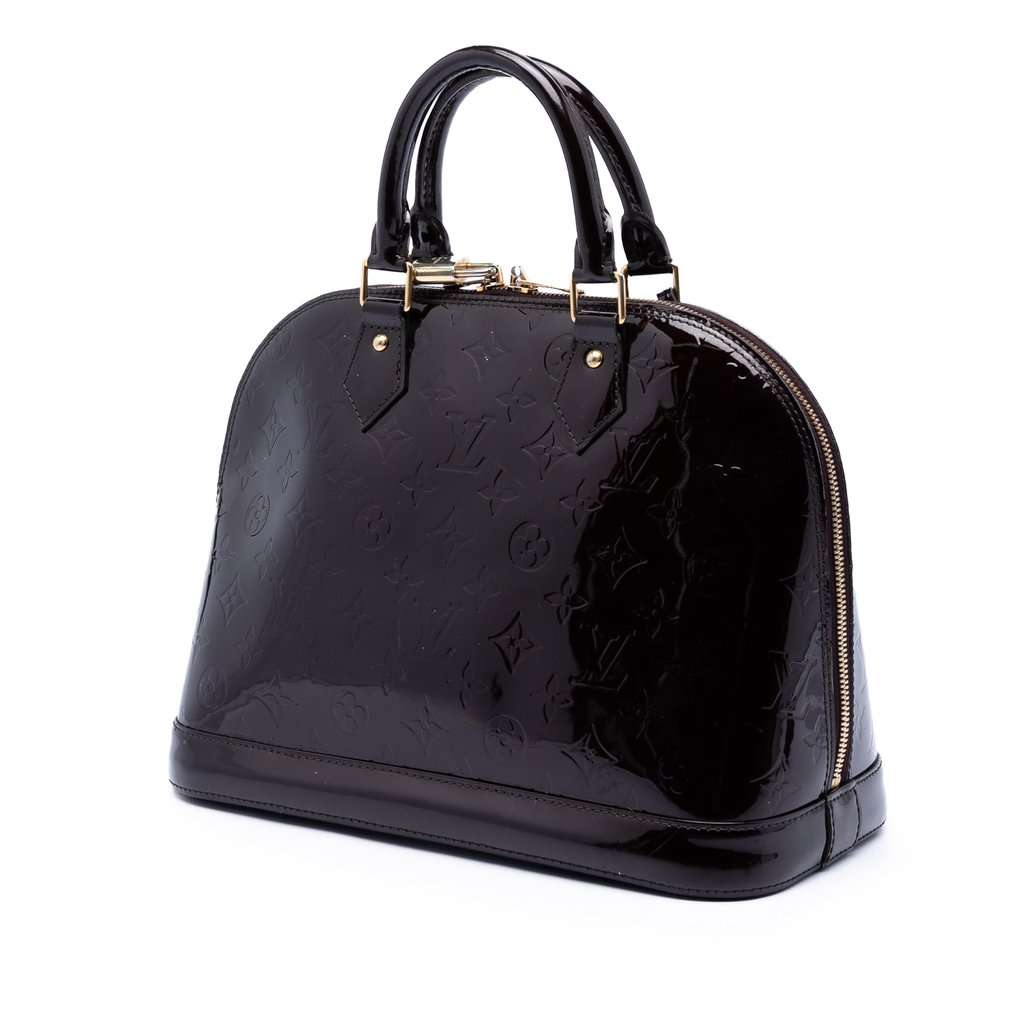 Louis Vuitton Monogram Vernis Alma PM Purple Leather Very good condition - Back View