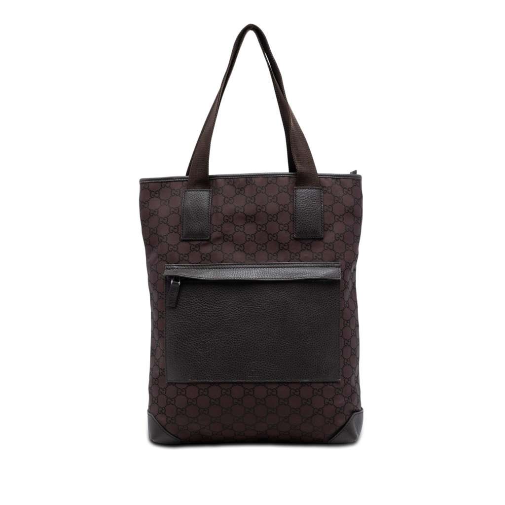 Gucci GG Canvas Tote Brown Very good condition - Front View