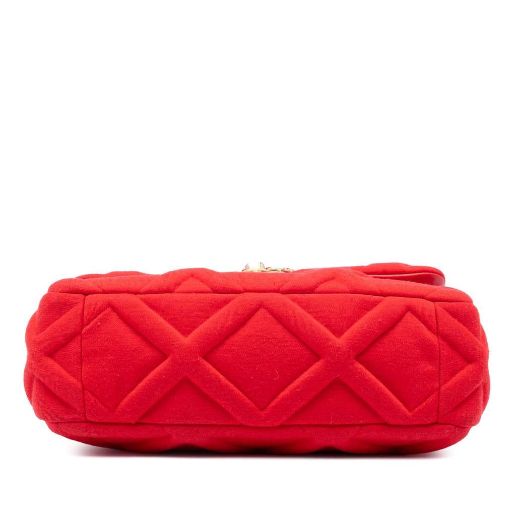 Chanel Medium Jersey 19 Flap Red Very good condition - Inside View
